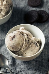 Homemade Chocolate Cookes and Cream Icecream