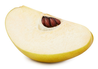 Quince isolated on white