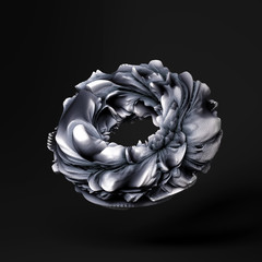 Obraz premium Volume, abstract, relief form. 3d illustration, 3d rendering.