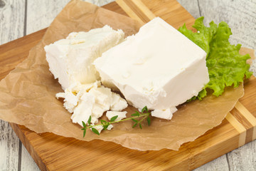 Greek traditional Feta soft cheese