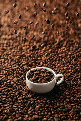 Background coffee beans