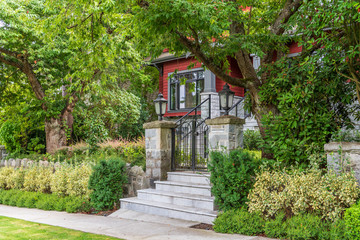 A nice entrance of a house.