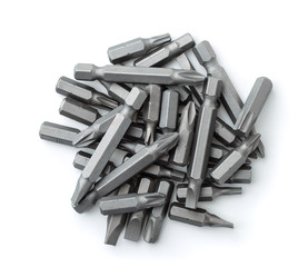Top view of replacement impact screwdriver bits