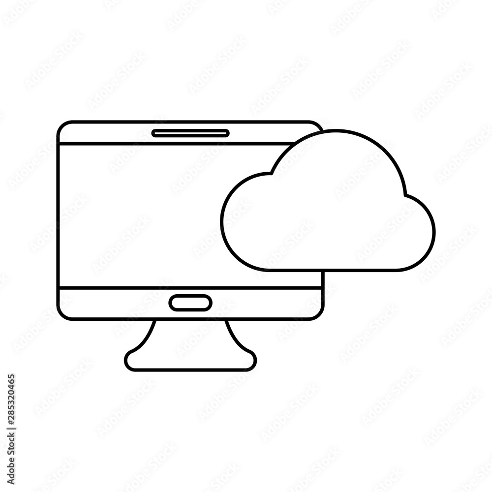 Poster desktop computer with cloud computing