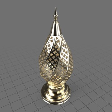 Twisted Moroccan table lamp