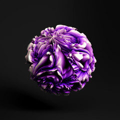 Volume, abstract, relief form. 3d illustration, 3d rendering.