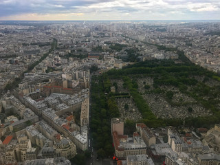 View of Paris seen from Tour Montpernasse
