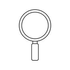 search magnifying glass isolated icon