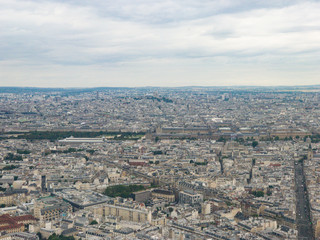 View of Paris seen from Tour Montpernasse