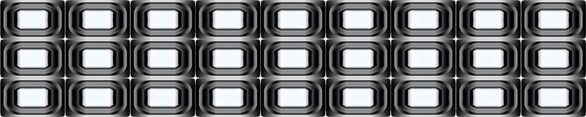 Digital art, panoramic abstract objects (20000 x 4000 Pixels), Germany