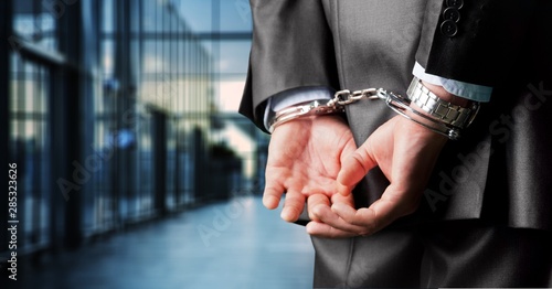 Arrest bound bracelet bribe bribery business businessman