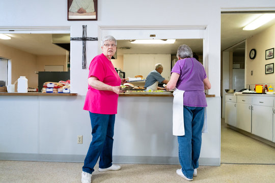 Weekly lunch at community church