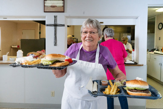 Weekly lunch at community church