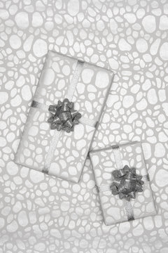 Silver themed Christmas presents