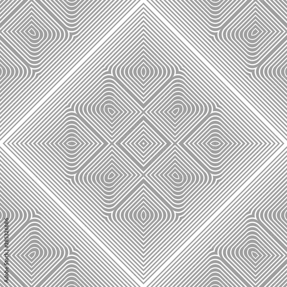 Poster abstract seamless pattern of many shapes. vector kaleidoscope.