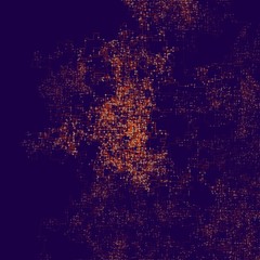 Abstract technology vector illustration with big data spreading