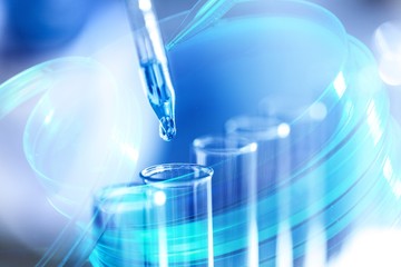 Science laboratory test tubes , laboratory equipment