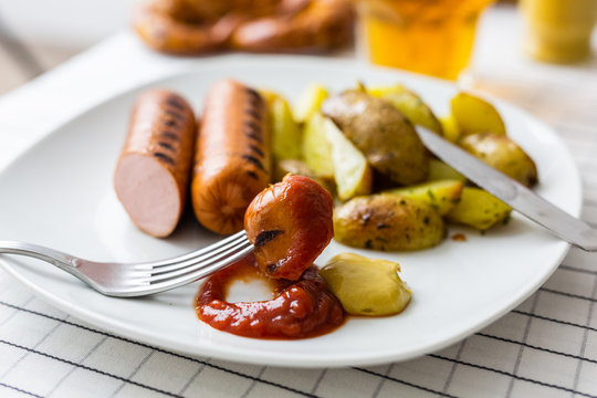 Wuerstel and Potato Salad