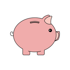piggy savings money isolated icon