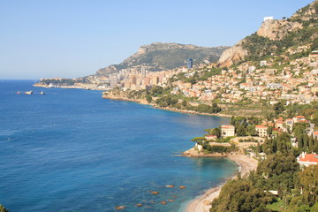 Fototapeta na wymiar Roquebrune Cap Martin, french riviera, France