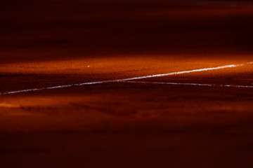 View on a tennis court and baseline - 285335227