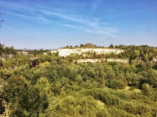 Fototapeta na wymiar Abandoned quarry in Krakow, Poland