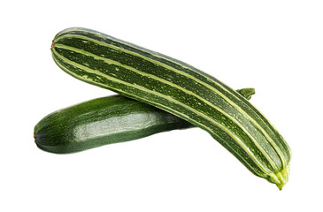 Zucchini isolated.