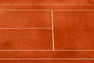 View on a tennis court and baseline - 285335833