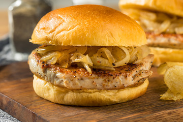 Homemade Chicago Pork Chop Sandwich