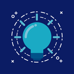 light bulb invention isolated icon
