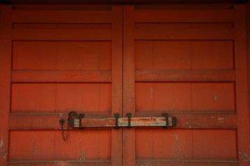 old wooden door