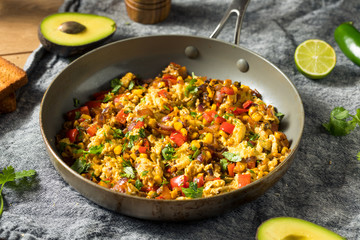 Homemade Organic Southwestern Egg Scramble