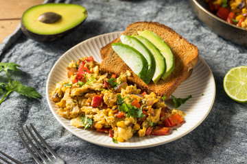 Homemade Organic Southwestern Egg Scramble