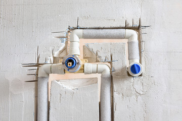 Faucet concealed installation.