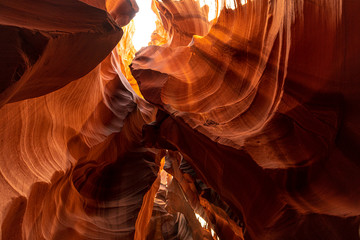 A wonderful look up at Upper Antelope in the town of Page, Arizona. United States