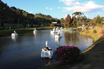Campos do Jordão is tourist city of São Paulo very sought after in the winter by cold climate and...