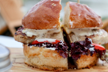 toast with ham and cheese