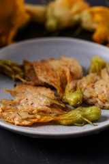 fried zucchini flowers