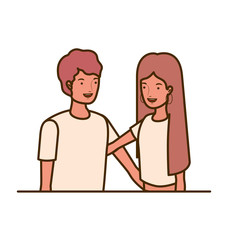 couple of people smiling and hugging each other