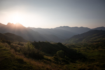 Area from Gourette and the Aubisque at summer., Pyrenees, France.