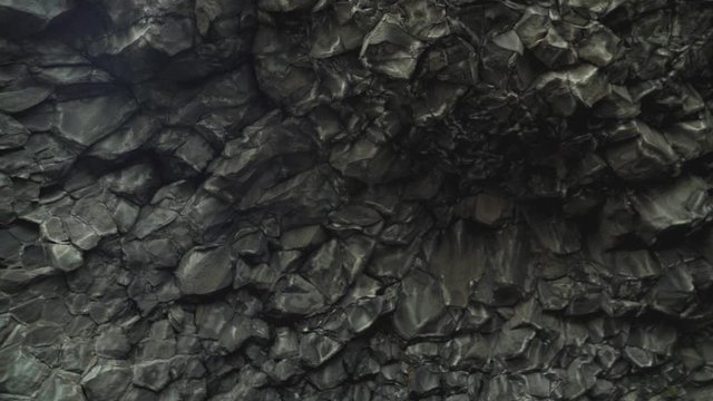 Basalt Rocks at the Black Beach in Vik