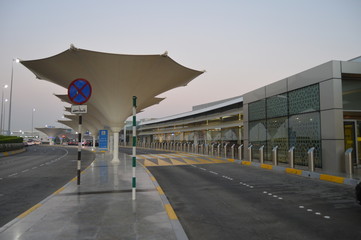 Abu Dhabi International airport in the capital of UAE