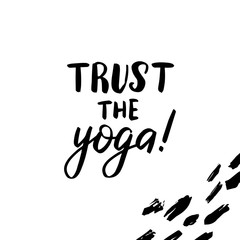 lettering trust the yoga