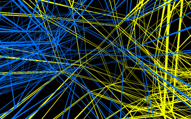 Colorful Abstract connection background, 3d rendering