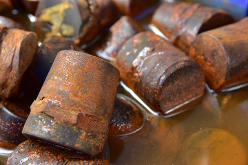 Steel immersed in water causes rust. Rust caused by the reaction between Oxygen and iron It is a...