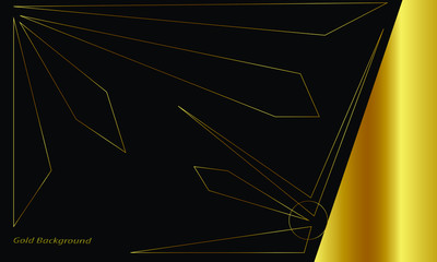 gold geometric background, wallpaper. illustration- vector