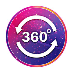 360 degrees rotate arrow icon creative trendy colorful round button illustration