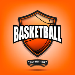 Basketball logo design template