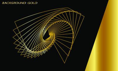 gold geometric background, wallpaper. illustration- vector