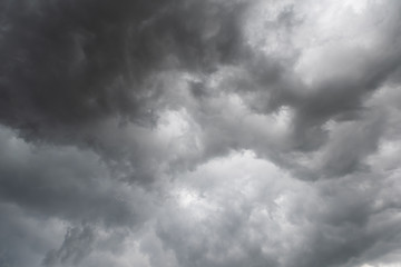Dark clouds in summer before rainy